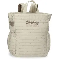 Joumma Bags Sac à dos Joumma Disney Duna Mickey, beige, 32x35x13 cm, polyester, 14,6L – Sac à dos de promenade 35