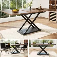 OEM Table pliante en bois de noyer, table à manger, table pliante, table extensible, design gain de place