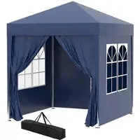 OEM Tente pliante Winterfestes, dimensions 2x2 mètres, couleur bleue