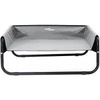 vidaXL Lit pour chien , gris clair, 85 x 85 x 33 cm, acier
