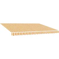 vidaXL LaFeldoek 500x300 cm Leinwand Orange und Weiß