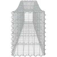 vidaXL Gabions 2 pcs voûtés 400x30x40/60 cm en fer