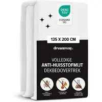 Merkloos Housse de couette anti-acariens 135 x 200 cm, idéale pour les personnes allergiques