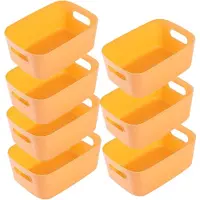 Merkloos Solidchoice - Coffret de 7 grandes boîtes de rangement en plastique avec poignées