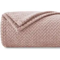 Merkloos Solidchoice - Couette en polaire extra douce, 270 x 230 cm, rose