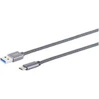 S-Conn S/CONN connectivité maximale USB A-C Kabel--USB-A Adapterkabel, USB-C, 3.2 Gen 2, Pro, 0,5m (13-38010)
