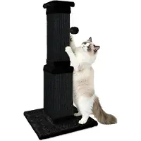 Merkloos Arbre à chat en sisal et en bois, hauteur 81 cm