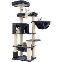 Merkloos Grands arbres à gratter pour chats de grande taille, avec hamac et plateformes