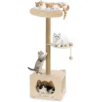 Merkloos Arbre à gratter 4 en 1 pour chats, idéal pour les fenêtres