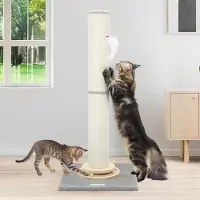 Merkloos Arbre à chat Kratzbaum, 90 cm, 2 en 1, en sisal