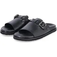 Bullboxer , sandales pour femmes, couleur noire, en cuir verni, taille : 37