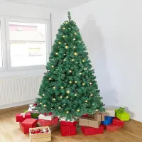 Peviasot Arbre de Noël , 180 cm, sapin artificiel avec 250 LED, 860 embouts, sapin artificiel avec 8 modes d'éclairage et support en métal