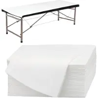 Merkloos Omgoods - Coffret de 100 draps jetables pour tables de massage et hôpitaux