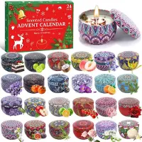 Merkloos Solidchoice - Calendrier de l'Avent 2026 avec 24 bougies parfumées pour adultes