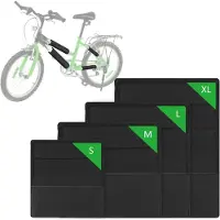 Merkloos Protection pour cadre de vélo, ensemble de 4 films protecteurs, tailles S, M, L, XL, pour supports de vélo