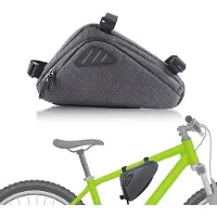 OEM Sacoche étanche pour vélo - Sacoche de cadre pour vélo - Sacoche étanche pour vélo - Sacoche triangulaire pour cadre de vélo - Accessoire de vélo pour VTT, vélo de route, grande capacité - Gris