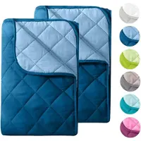 Merkloos Couverture d'été en microfibre, réversible, e Öko-Tex, lavable à 95 °C, couverture légère idéale pour le camping et les journées chaudes, vendue sans housse