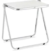 Merkloos Solidchoice - Table basse TV pliante en acrylique, de couleur blanche