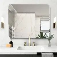 Merkloos Omgoods - Miroir rectangulaire 90 x 75 cm avec angles arrondis
