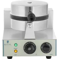 Royal Catering Gaufrier rond - 1 x 1.300 watts RCWM-1300-R
