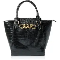 Merkloos Elzusha - Sac cabas pour femmes, imitation peau de crocodile
