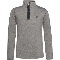 Protest Pull de Ski Protest Garçon Rewillowy Jr 1/4 Zip Active Dark Grey Melee-Taille 152