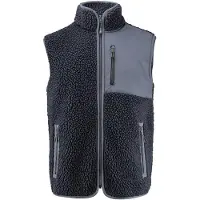 James Harvest - Veste "Kingsley" pour hommes, en tissu synthétique à fibres longues ET907 (Taille S) (Bleu marine)