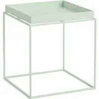 HAY Tray Coffee Table Basse Soft Mint | 40 x 40 cm | Powder Coated
