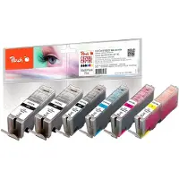 Peach 319682 cartouche d'encre 6 pc(s) Noir, Cyan, Magenta, Photo noir, Jaune