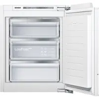 Siemens iQ500, Congélateur encastrable, 71.2 x 55.8 cm, charnière plate, GI11VAFE0