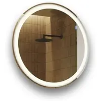 Artforma Miroir avec éclairage 60 cm- Miroir de salle de bain rond avec éclairage LED - Blanc neutre 4500K - Miroir de salle de bain LED OKR076