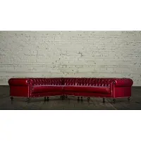 AEA Ledersofa Chesterfield Sofa Couch Poster Eckgarnitur Eckcouch Sofas Garnitur