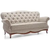 AEA Chesterfield Dreisitzer Couch Polster Möbel Textil Sofa Couchen Stoff