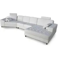 AEA Luxus Ecksofa L-Form weiß Polster Möbel Sitz Wohnzimmer Ecke Sofa