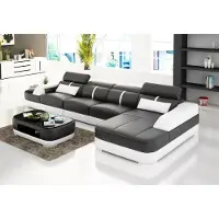 AEA Design Ledergarnitur Wohnzimmer Eckcouch Ledercouch Sofa Polster Couchen Sofas