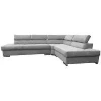 AEA Ecksofa Grau Big Textil Stoff Sofas Kreative Möbel Modern Design Couchen