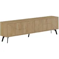 Skye Decor , Dune- Dune DTE, couleur chêne, meuble TV, 50x180x29,6 cm, panneau de particules 100% mélaminé