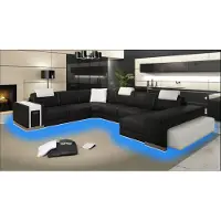 Xl Moebel Gmbh Wohnlandschaft Sofa mit USB Couch Polster Ecke XX Big Ecksofa Ledersofa Design