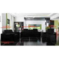 AEA Ledersofa Design Sofa Sofagarnitur 3+2+1 mit USB Sofa Garnitur Polstergarnitur