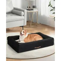 Merkloos Elzusha - Lit orthopédique pour chiens avec housse imperméable et base antidérapante