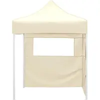 Merkloos Solidchoice - Tente de réception pliable de 2x2 mètres avec 2 parois latérales