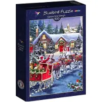 Blue Bird Puzzle Santa And Sleigh - 500 à 999 pièces
