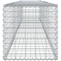 vidaXL Panier de gabion avec couvercle 400x50x50 cm Fer galvanisé
