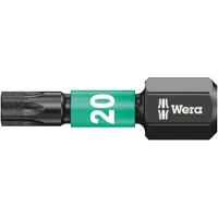 Wera Embout pour vis TORX femelle 1/4'' Impaktor, 50 mm, Dimensions : T 40, Long. totale 50 mm