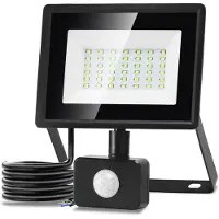 Aigostar Projecteur LED extérieur de 30W avec détecteur de mouvement, 2510 lumens, 6500K (blanc froid)