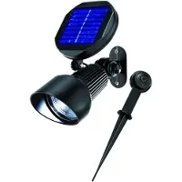 Esotec Solarspot SPOTLIGHT blanc froid 6000K AKKU IP44 résistant aux intempéries outdoor 102138