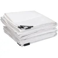 StarTech.com Bâche de protection en PE étanche - Toile de marquise et protection solaire - Pour charges lourdes - Avec œillets - 4 x 5 mètres - Blanche