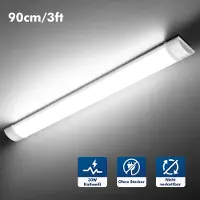 StarTech.com Lampe tubulaire LED - 90 cm - 30 W - 4500 K - Lot de 5 - Boîtier en plastique - Pour plafond, garage et atelier