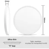 StarTech.com Plaque lumineuse LED - Lampe de plafond - 12 W - 6500 K (blanc lumière du jour) - Lot de 1 - Ultra-fine - Sans scintillement - Confortable pour les yeux