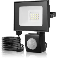 StarTech.com Projecteur LED - 10 W - 3000 K - 1 pièce - IP66 - Étanche - Prise européenne